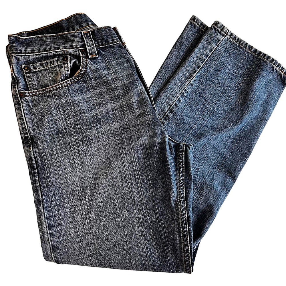 LEVIS 505 Straight Leg Regular Fit High Rise Mens Blue Jeans size 33x30